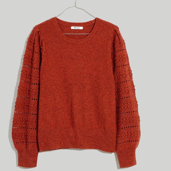 Madewell Sweaters - Madewell Bobble-Sleeve Pullover Sweater